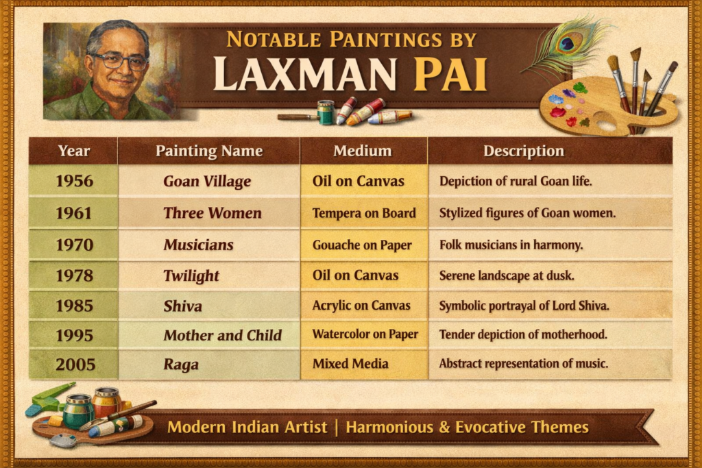 लक्ष्मण पै (Laxman Pai) Notes in Hindi