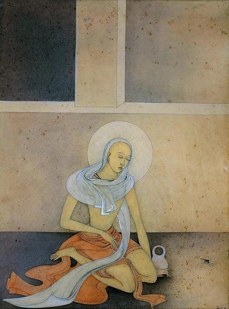 Kshitindranath Majumder - Sri Chaitanya - Medium Digital Print(Paper,13 x 18 inches