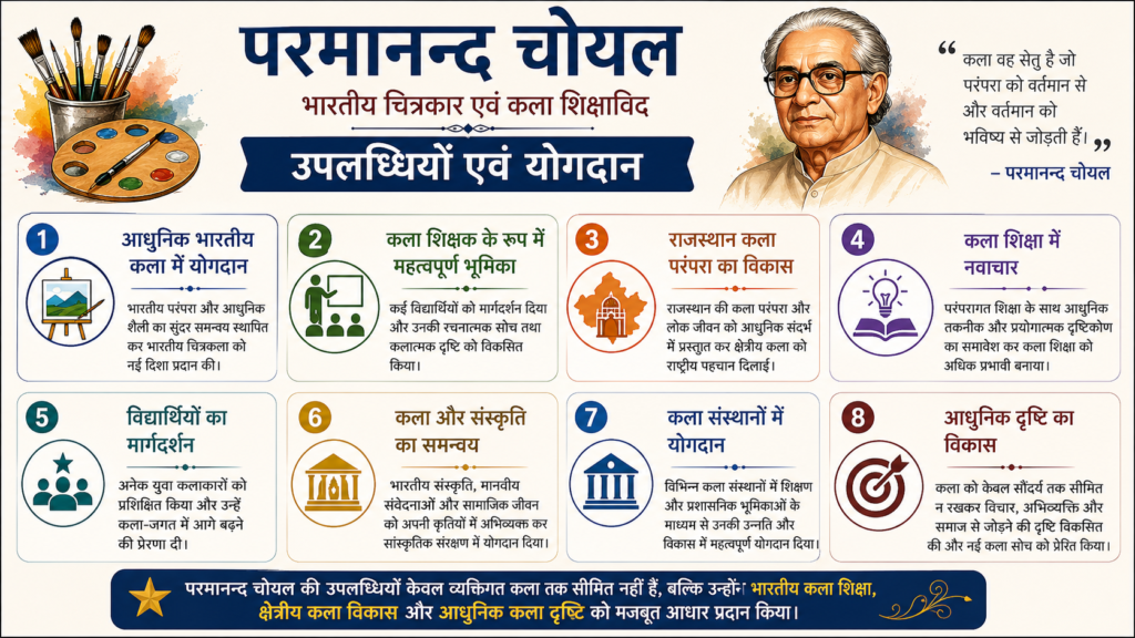 परमानन्द चोयल की उपलब्धियाँ