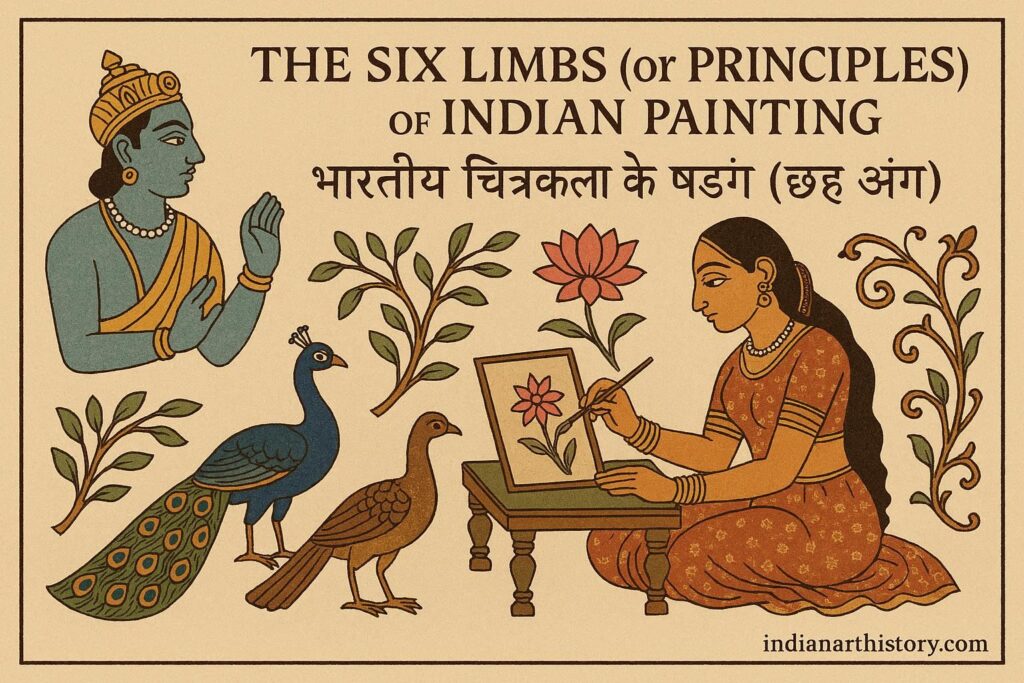 भारतीय चित्रकला के षड्‌अंग (छह अंग), The six limbs (or principles) of Indian painting