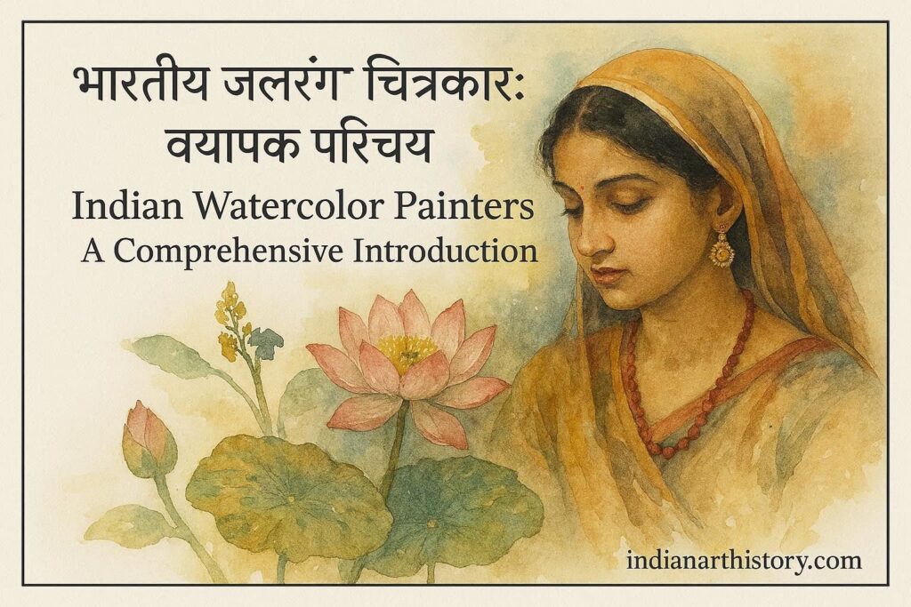 भारतीय जल रंग चित्रकार व्यापक परिचय Indian watercolor painters A comprehensive introduction