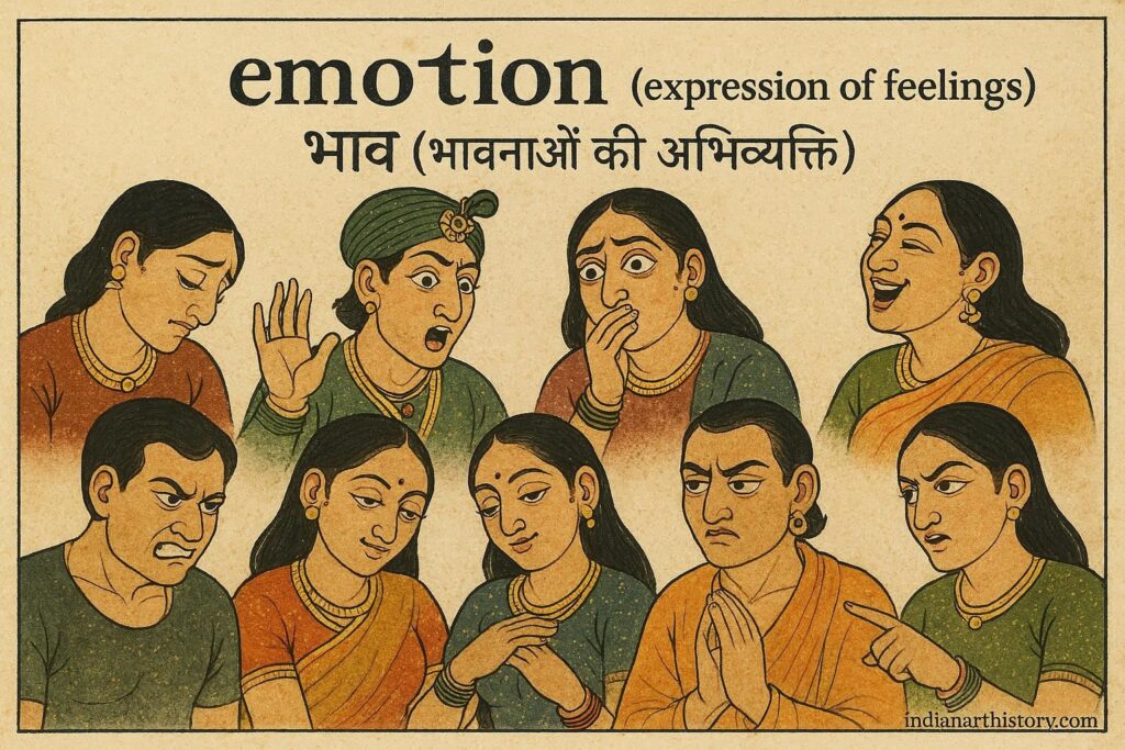 भाव (भावनाओं की अभिव्यक्ति), Emotion (expression of feelings)