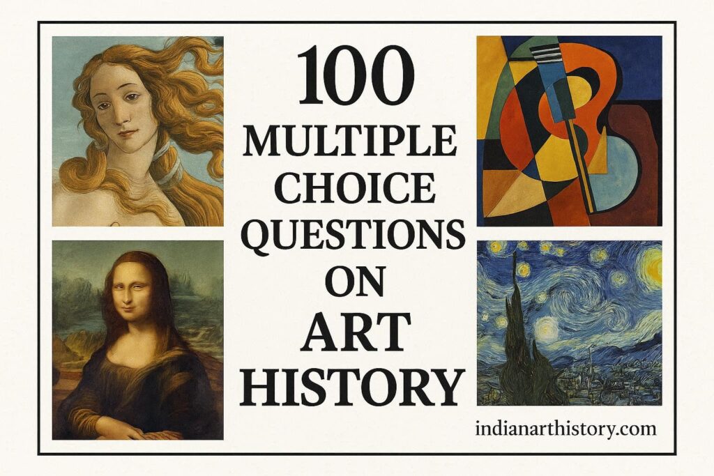 100 multiple choice questions on art history