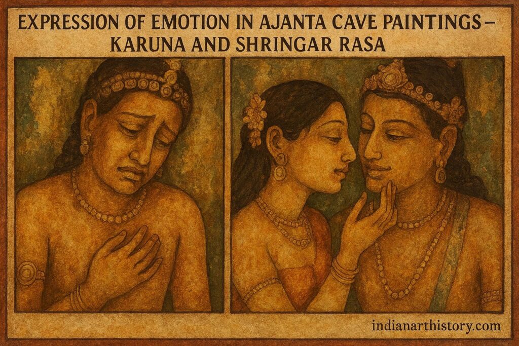 अजंता गुफा चित्रों में भाव की अभिव्यक्ति - करुण और शृंगार रस