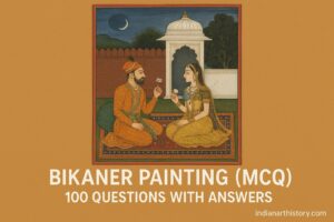 बीकानेर चित्रकला MCQ 100 प्रश्न उत्तर सहित