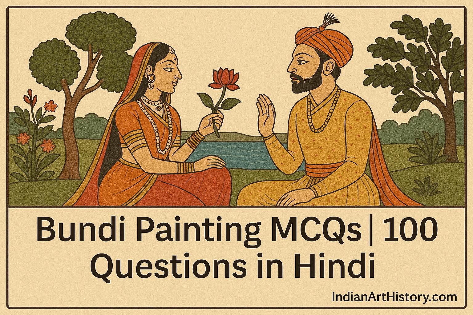 बूंदी चित्रकला MCQ 100 Questions in Hindi