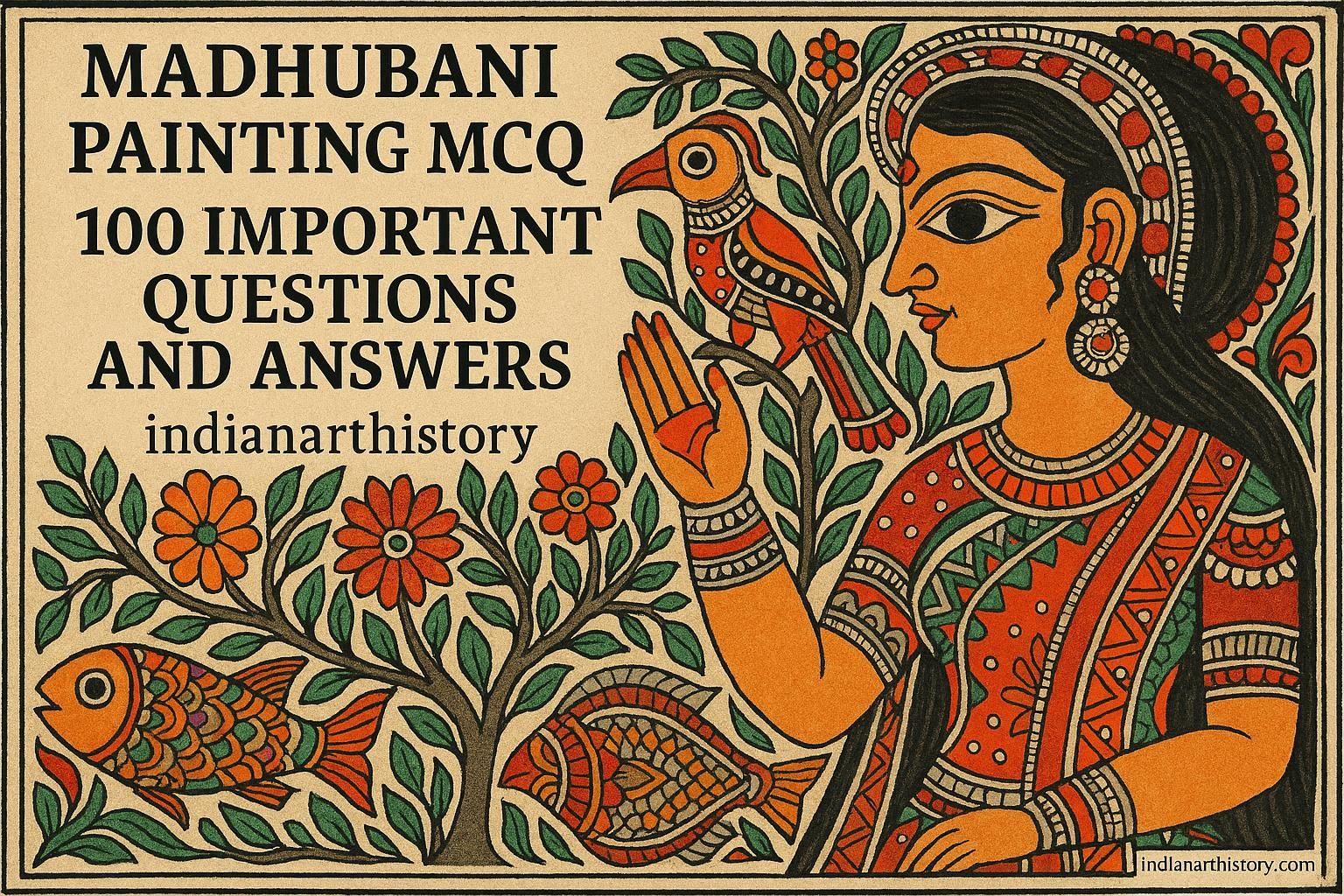 मधुबनी चित्रकला MCQ