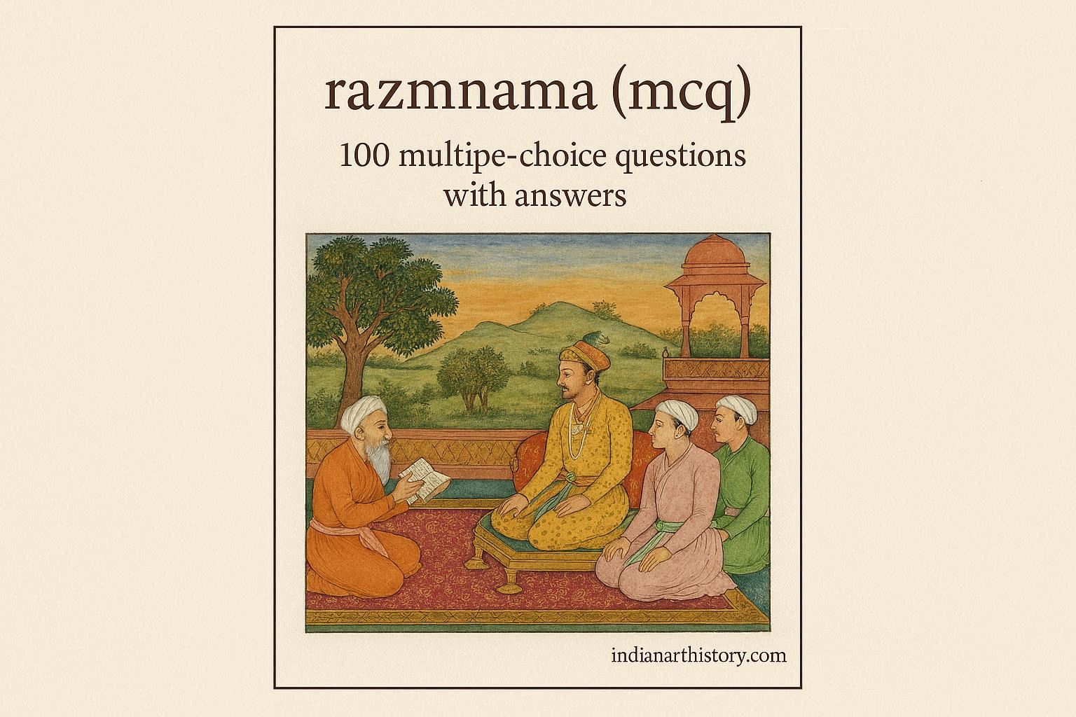 रज्मनामा MCQ 100 बहुविकल्पीय प्रश्न उत्तर सहित