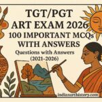 TGT PGT Art परीक्षा 2026 — 100 महत्वपूर्ण MCQ प्रश्न उत्तर सहित