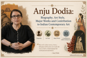 अंजू डोडिया जीवन परिचय, कला शैली, प्रमुख कृतियाँ और भारतीय समकालीन कला में योगदान