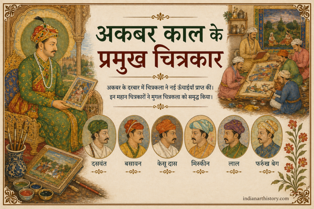 मुगल काल में चित्रकला के विकास को रेखांकित कीजिए