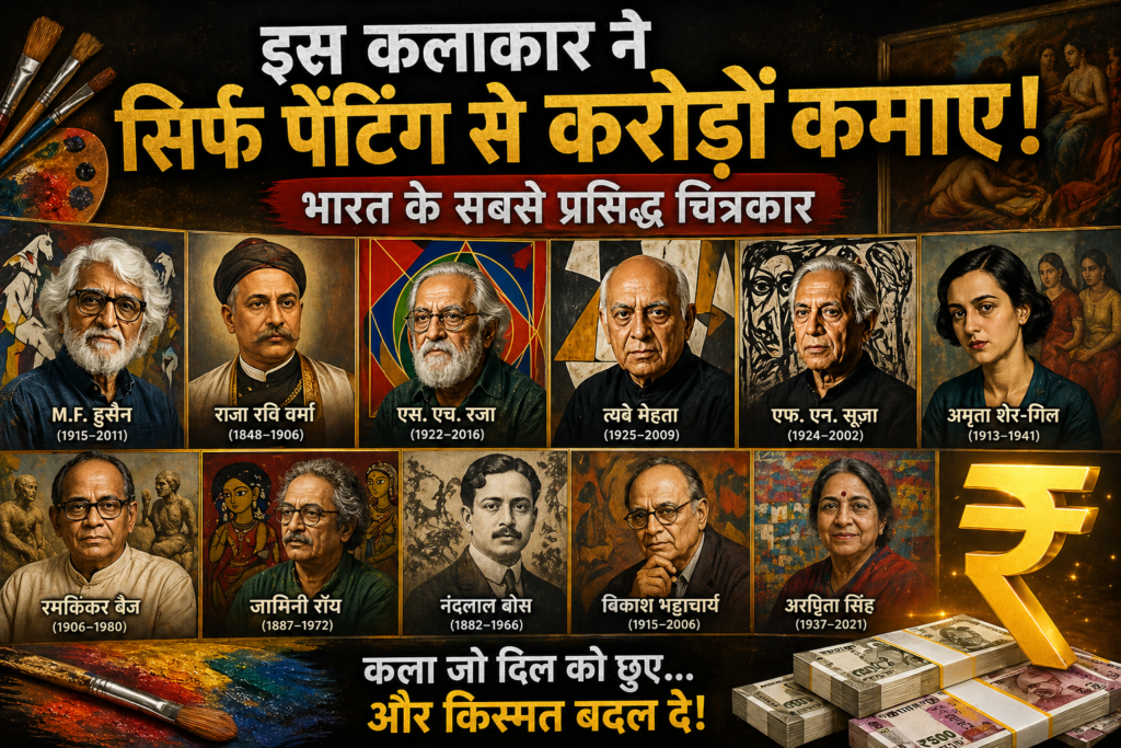 इस कलाकार ने सिर्फ पेंटिंग से करोड़ों कमाए