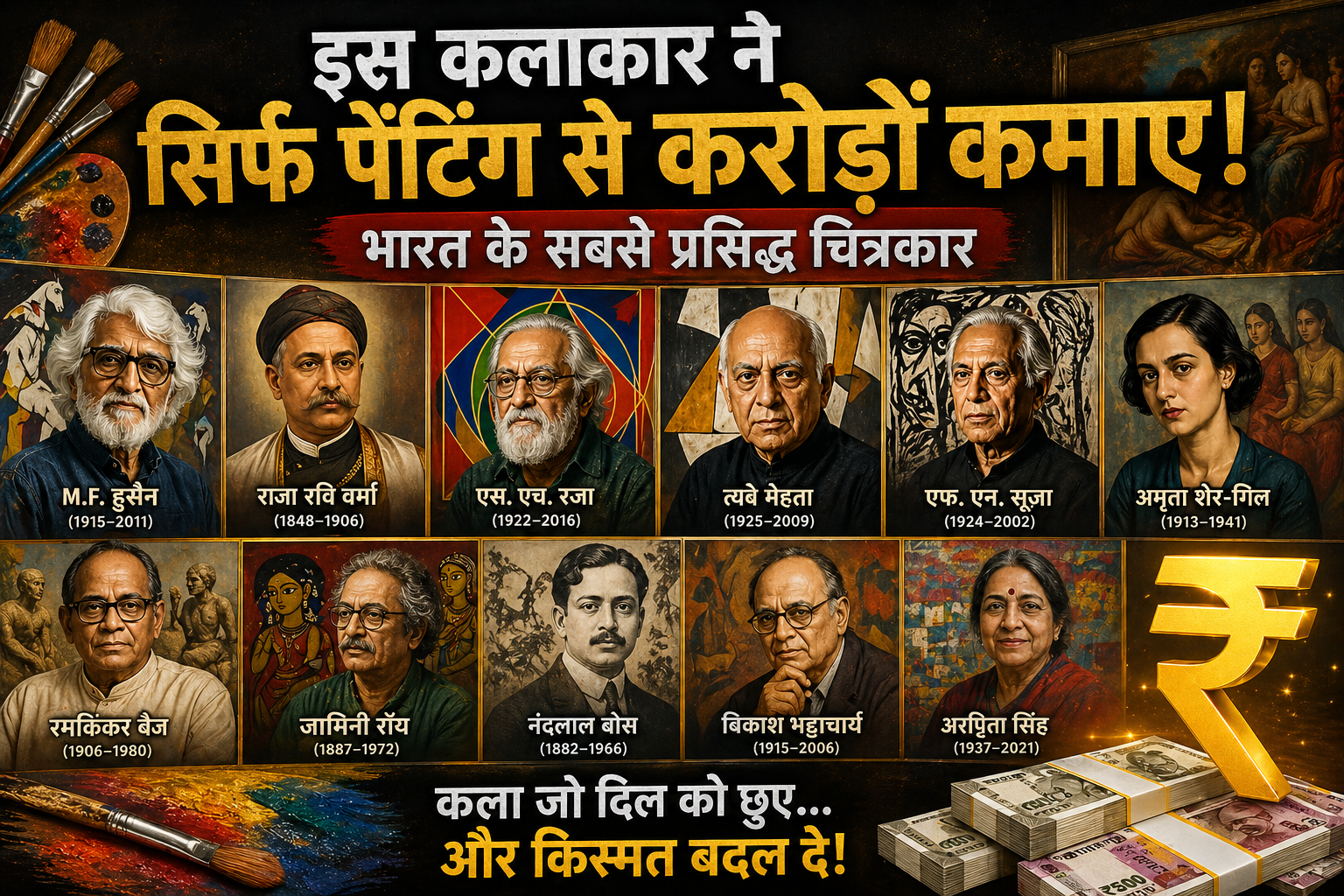 इस कलाकार ने सिर्फ पेंटिंग से करोड़ों कमाए