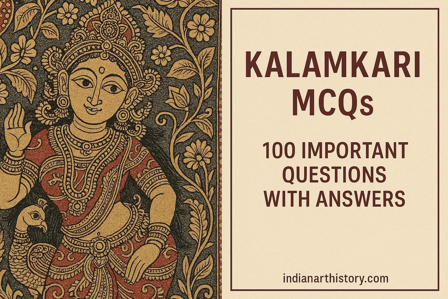 कलमकारी MCQ-100 Important Questions with Answers