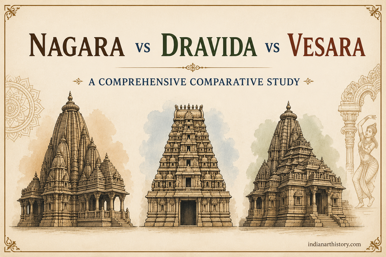 नागर  vs  द्रविड़  vs  वेसर — सम्पूर्ण तुलनात्मक अध्ययन