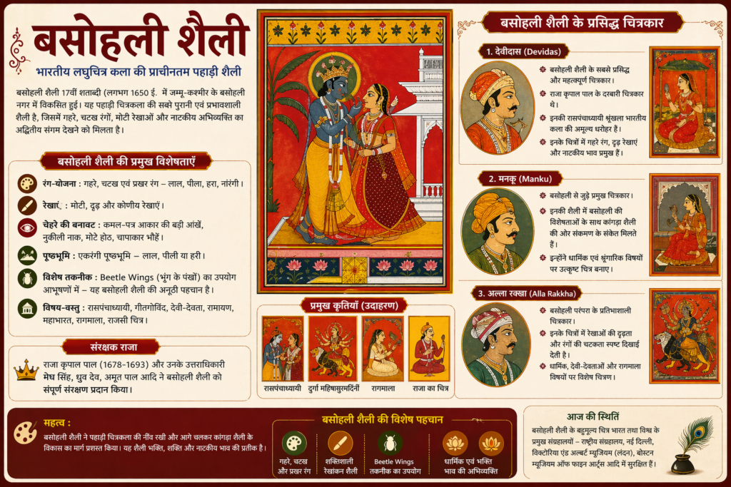 बसोहली शैली के प्रमुख चित्रकार