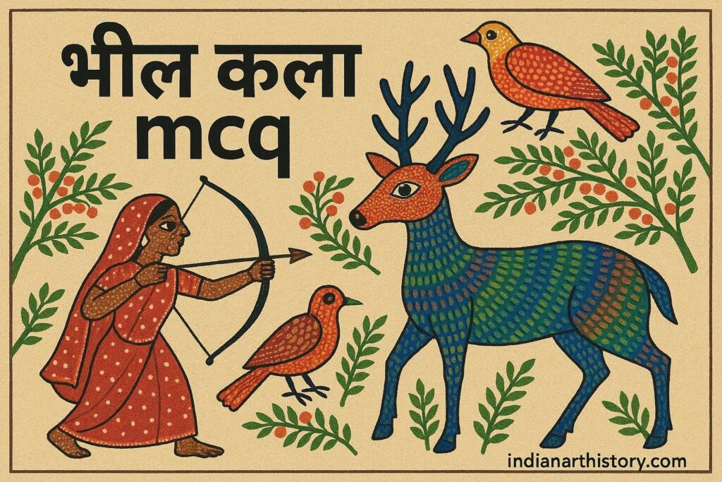 भील कला MCQ 100 प्रश्न उत्तर सहित Bhil Art MCQ