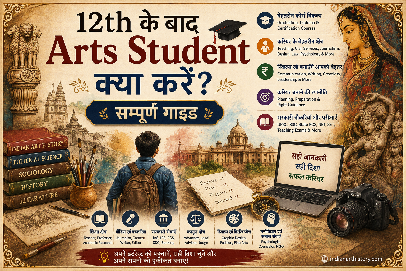 12th के बाद Arts Student क्या करें — सम्पूर्ण गाइड