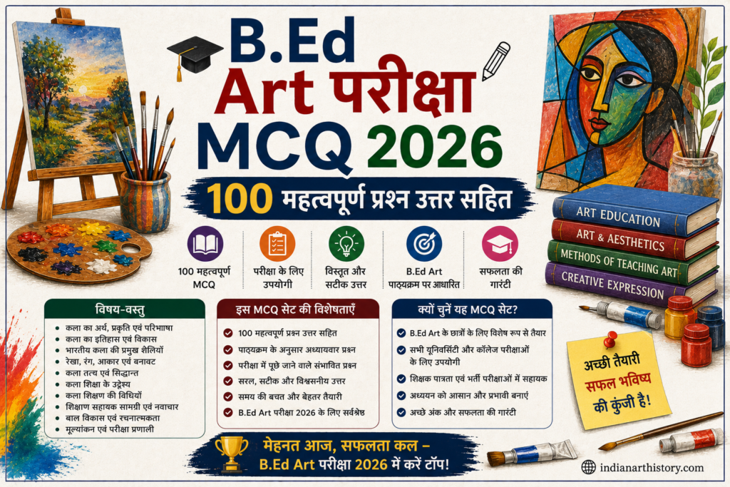 B.Ed Art परीक्षा MCQ 2026