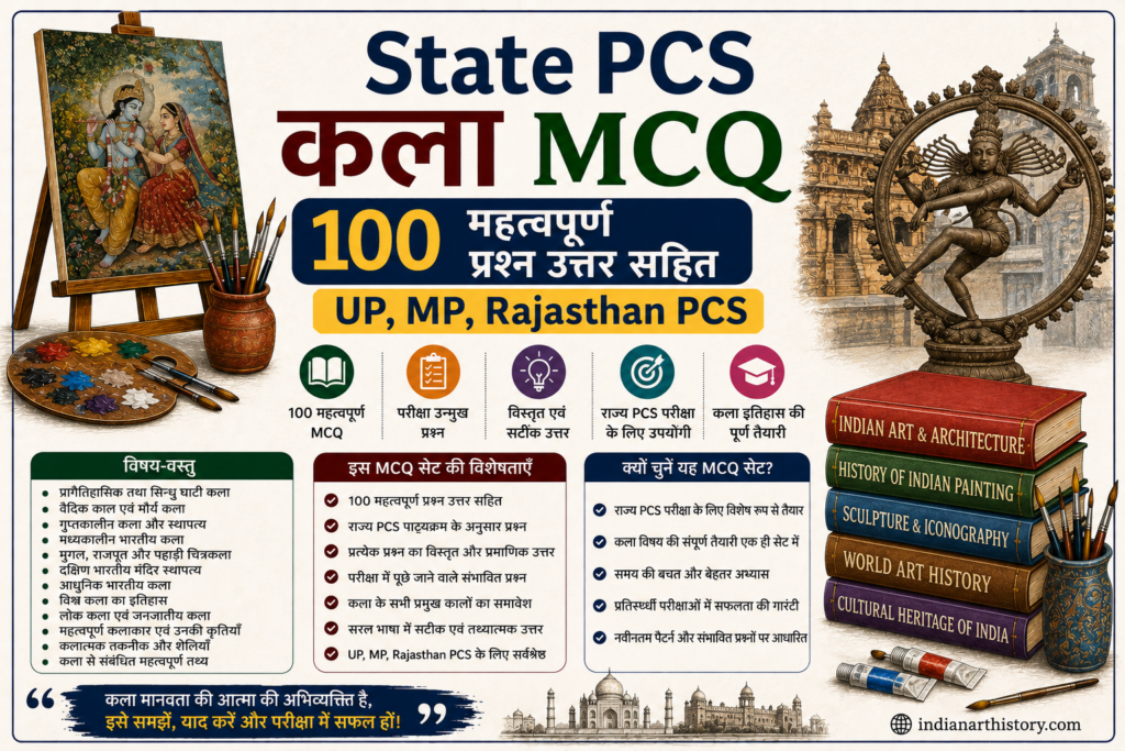 State PCS कला MCQ