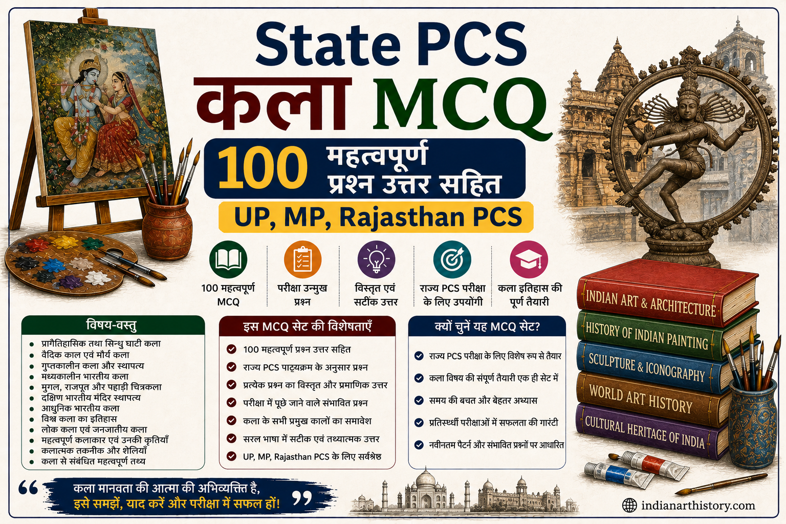 State PCS कला MCQ