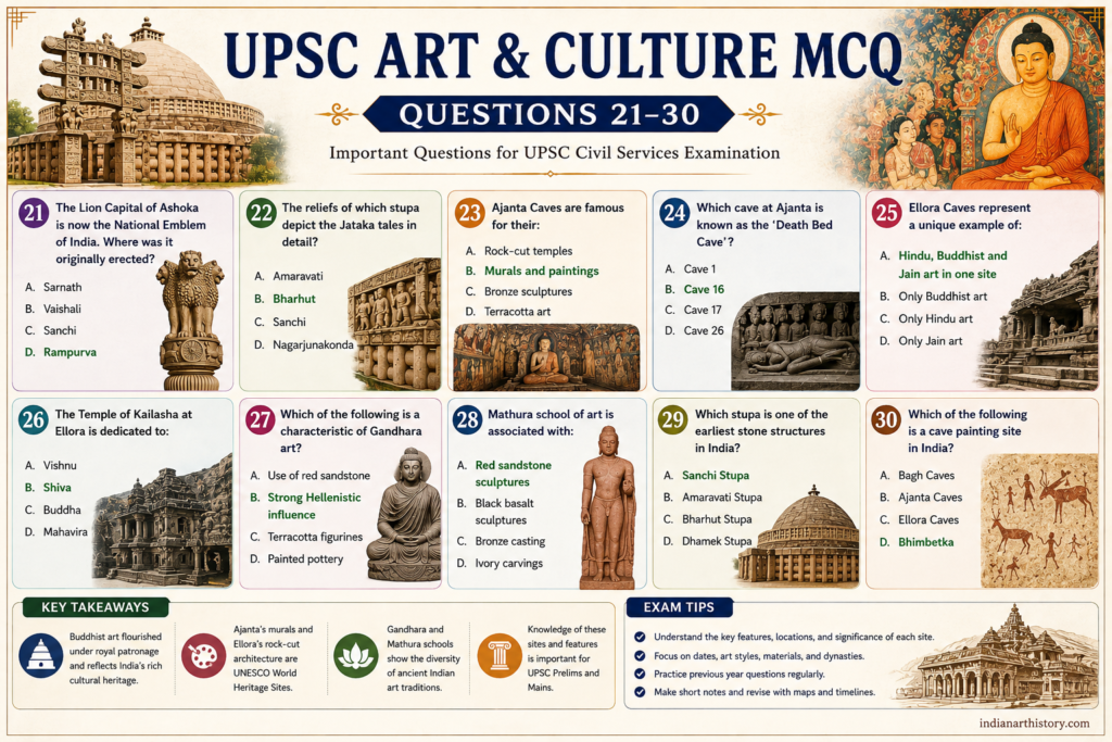 UPSC Art & Culture MCQ