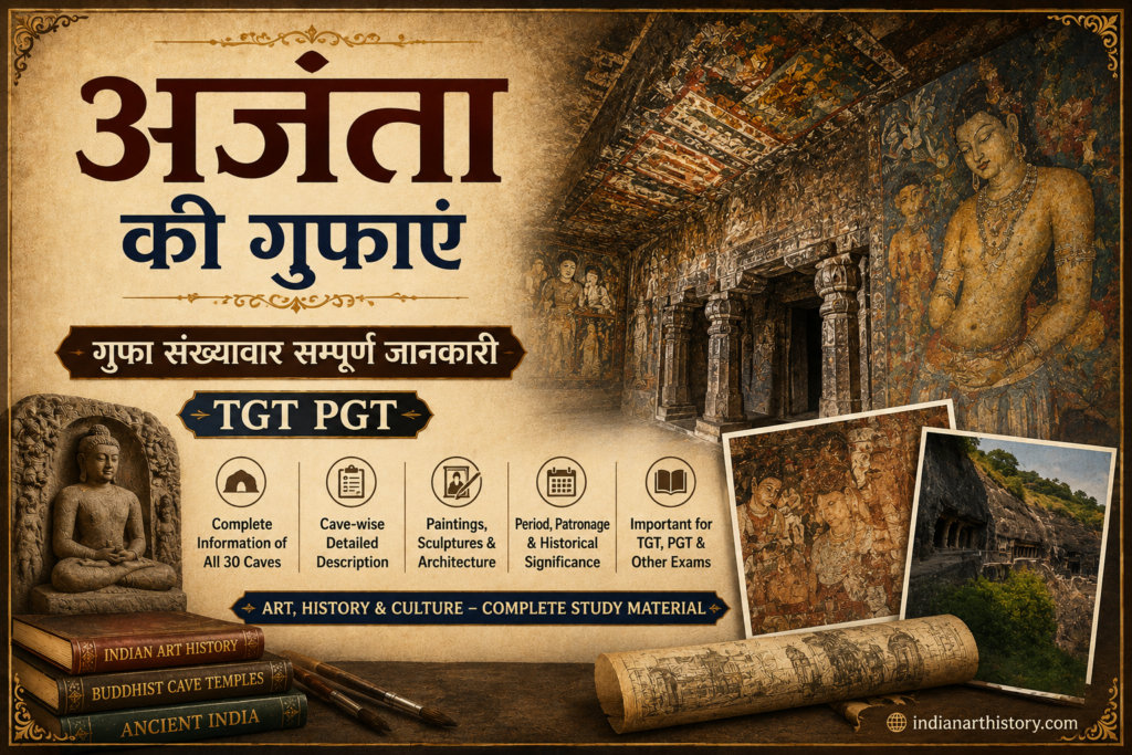 अजंता की गुफाएं — गुफा संख्यावार सम्पूर्ण जानकारी TGT PGT
