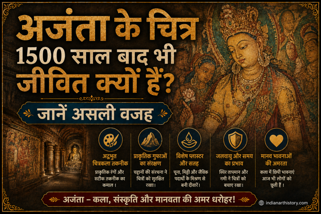 अजंता के चित्र 1500 साल बाद भी जीवित क्यों हैं जानें असली वजह