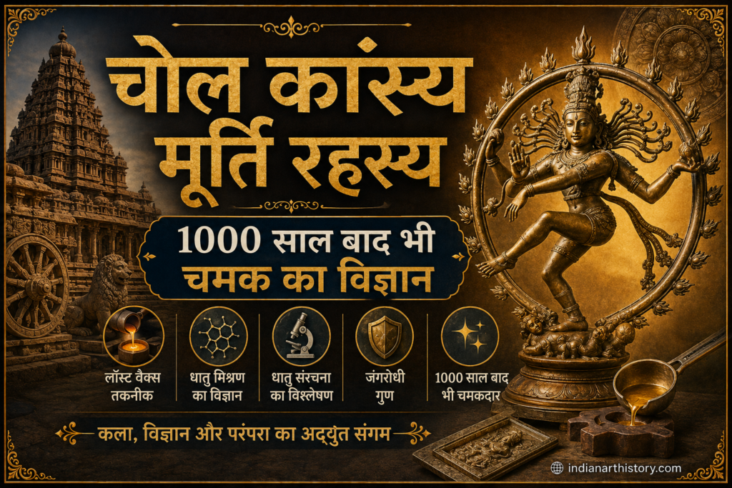चोल कांस्य मूर्ति रहस्य — 1000 साल बाद भी चमक का विज्ञान