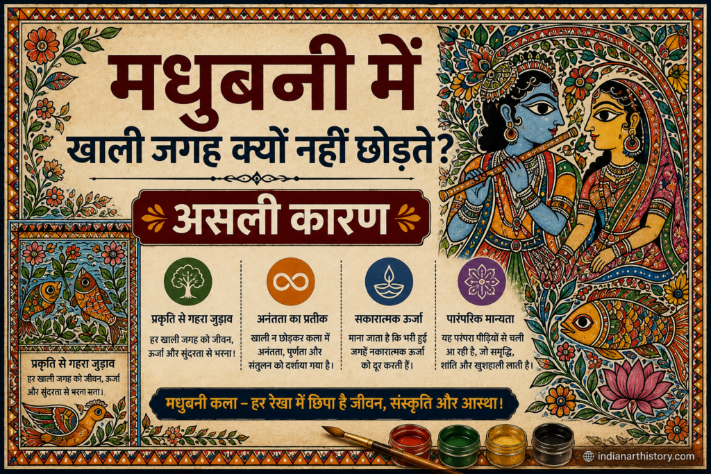 मधुबनी में खाली जगह क्यों नहीं छोड़ते — असली कारण