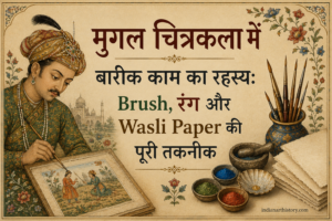 मुगल चित्रकला में बारीक काम का रहस्य Brush, रंग और Wasli Paper की पूरी तकनीक