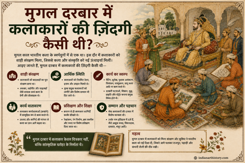 मुगल दरबार में कलाकारों की ज़िंदगी कैसी थी