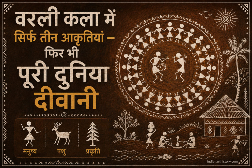 वरली कला में सिर्फ तीन आकृतियां — फिर भी पूरी दुनिया दीवानी