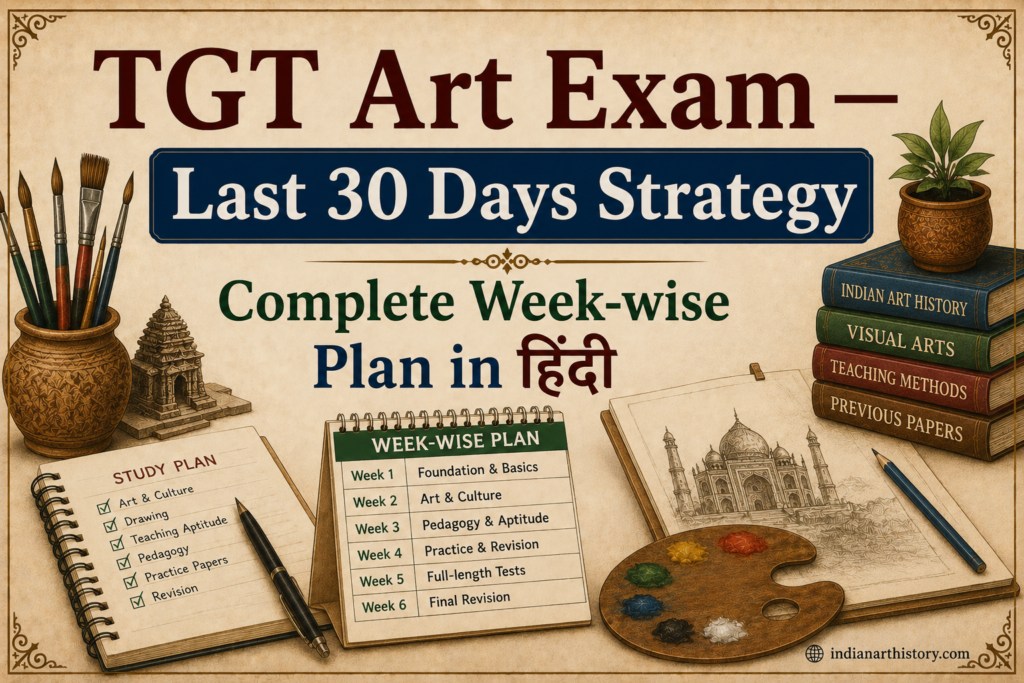 TGT Art Exam — Last 30 Days Strategy | Complete Week-wise Plan in Hindi