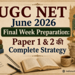 UGC NET June 2026 Final Week Preparation Paper 1 & 2 की Complete Strategy हिंदी में