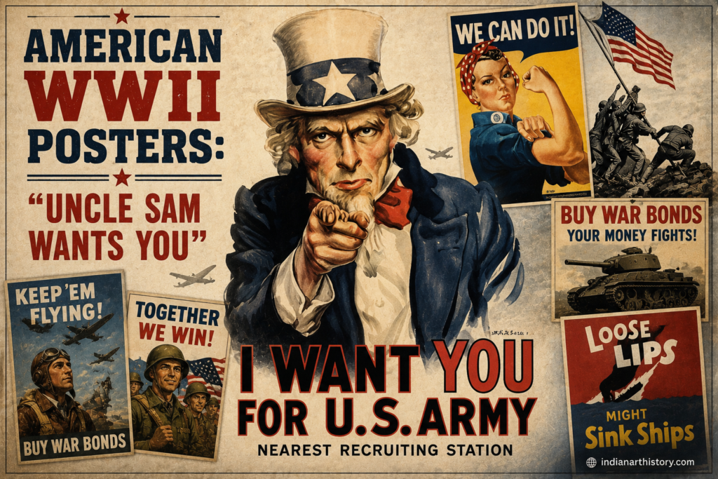 American WWII Posters Uncle Sam Wants You