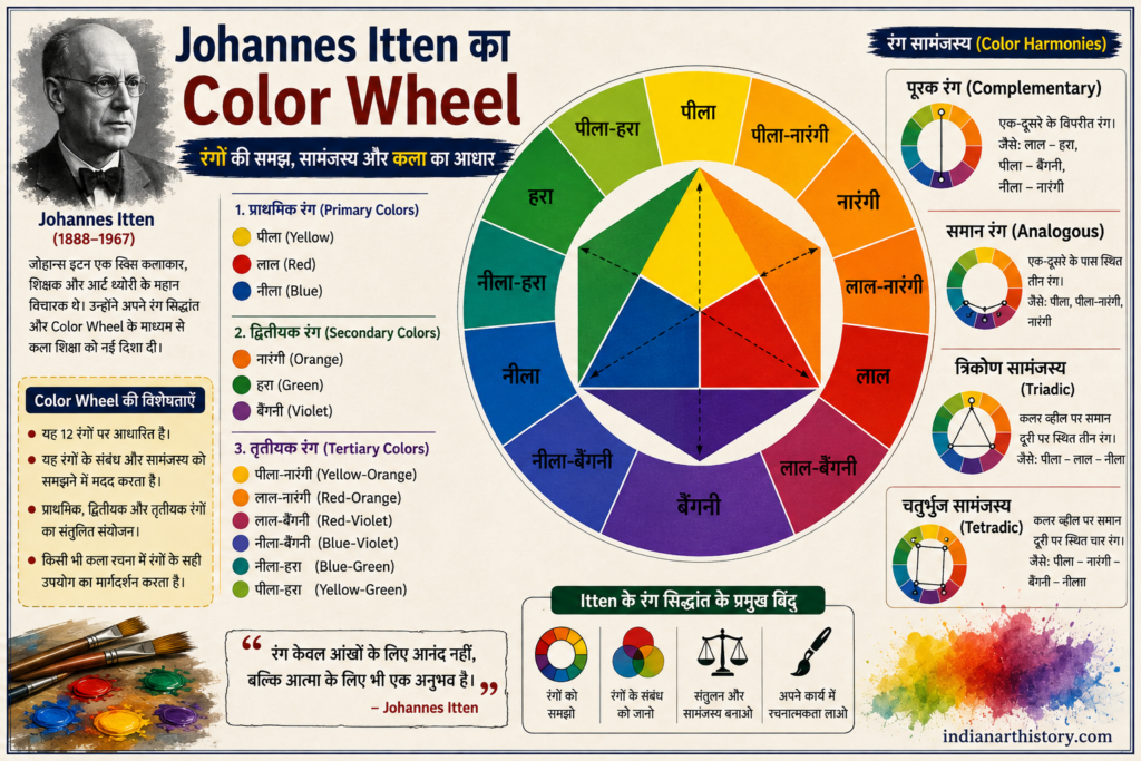 Johannes Itten का Color Wheel