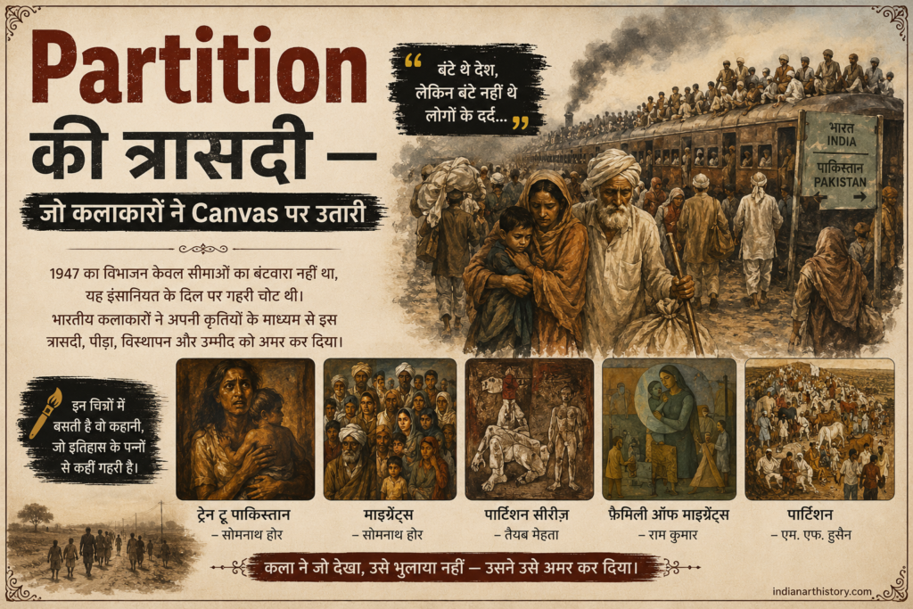 Partition की त्रासदी — जो कलाकारों ने Canvas पर उतारी