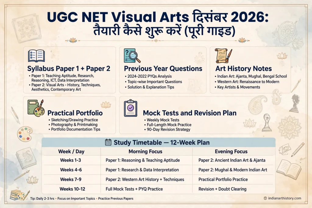 UGC NET Visual Arts दिसंबर 2026: तैयारी कैसे शुरू करें (पूरी गाइड)