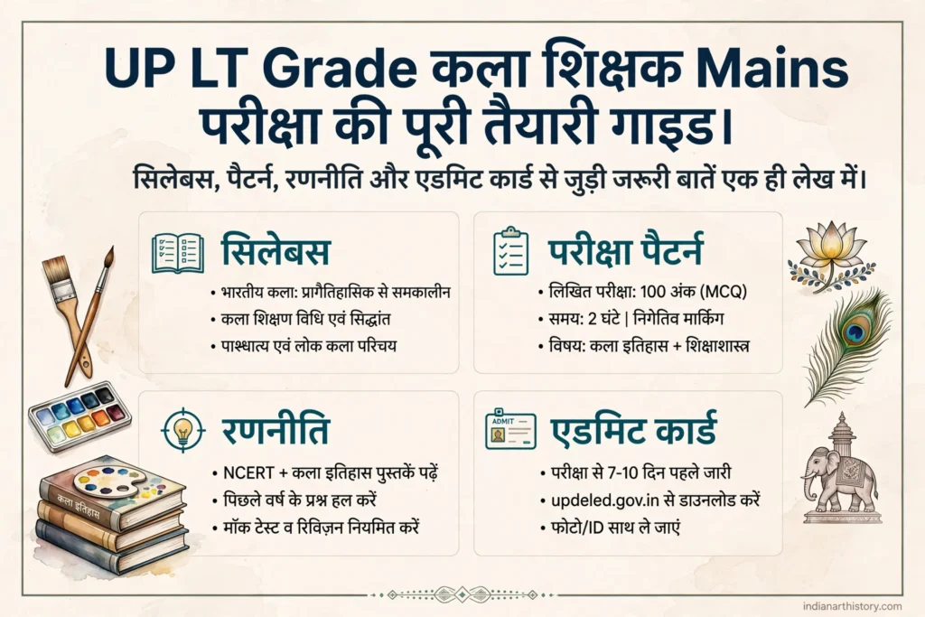 UP LT Grade कला शिक्षक Mains तैयारी