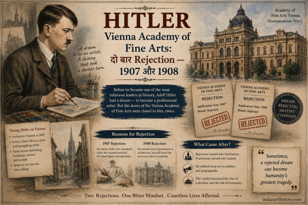 Vienna Academy of Fine Arts दो बार Rejection — 1907 और 1908