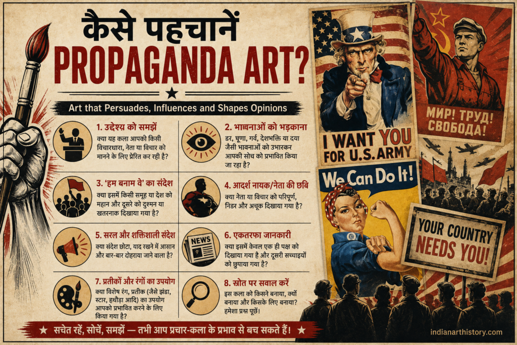 कैसे पहचानें Propaganda Art