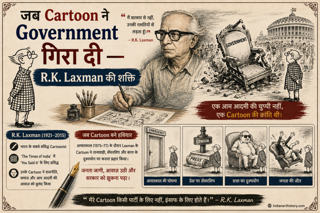 जब Cartoon ने Government गिरा दी — R.K. Laxman की शक्ति