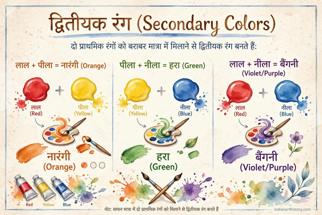 द्वितीयक रंग (Secondary Colors)